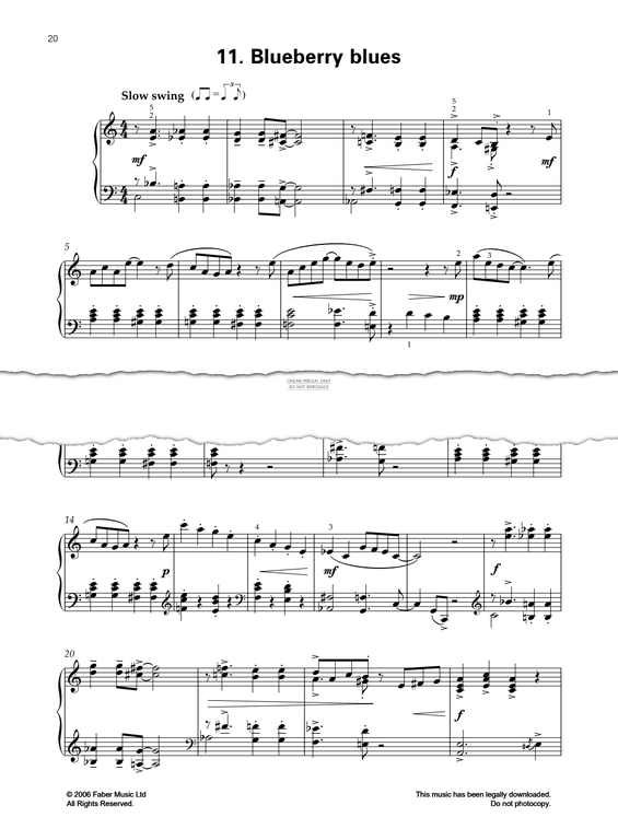 Produktgalerie: Seite 1 von 1 Blueberry Blues, Pam Wedgwood, Klavier