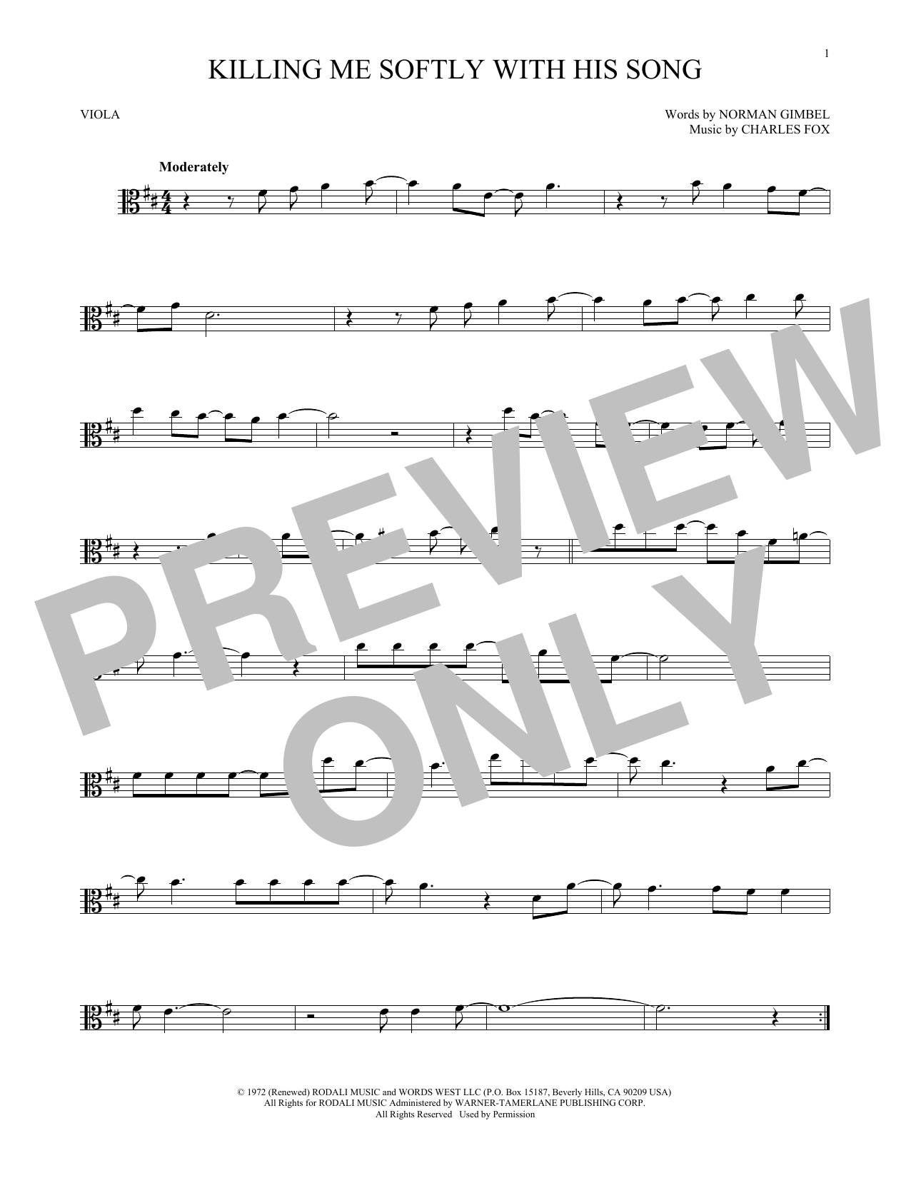 Product gallery: Page 1 of 1 Killing Me Softly With His Song, Roberta Flack
