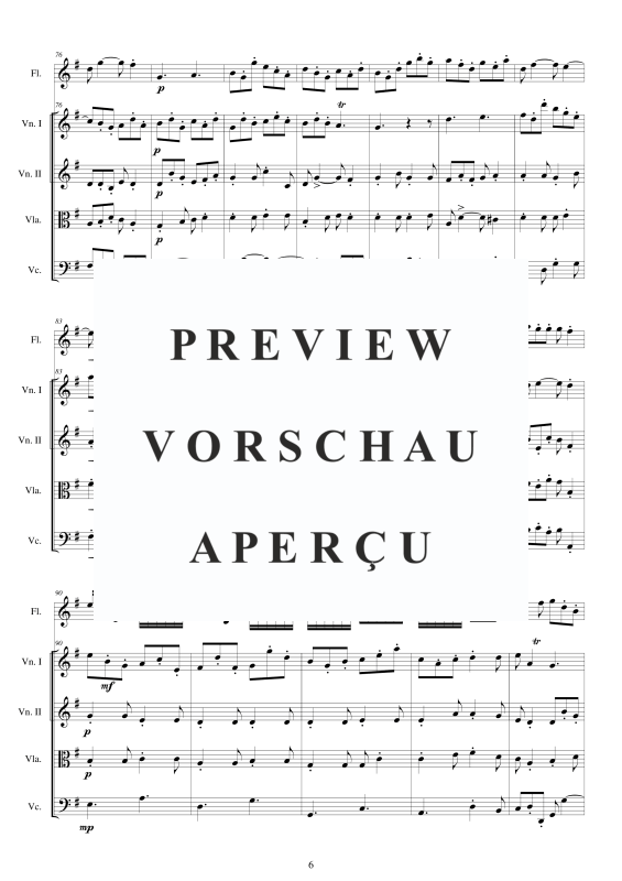 Produktgalerie: Seite 7 von 11 Concerto No.4 to 5 in G-Dur Op.5, , Querflöte Solo und Streicher Ensemble