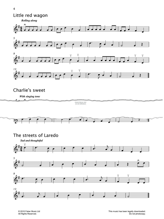 gallery: The Streets Of Laredo, American Traditional, Violine