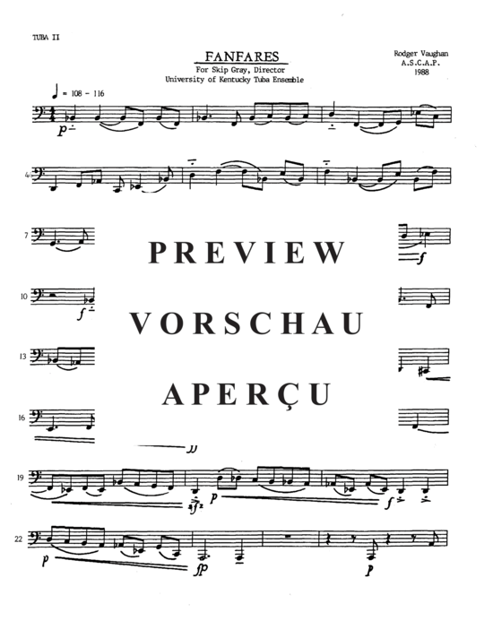 Product gallery: Page 9 of 10 Fanfares , , (Tuba Quartett EETT)