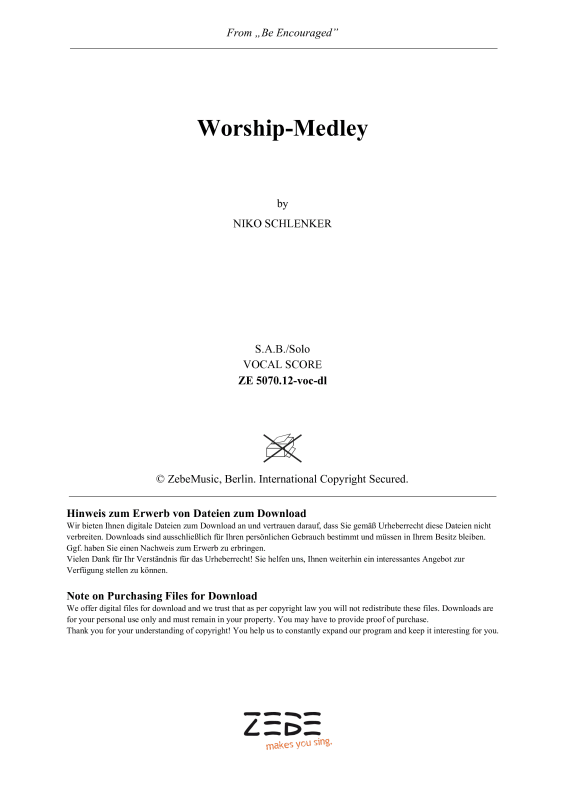 Produktbild zu: Worship-Medley