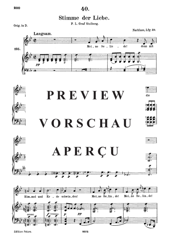 Product gallery: Page 2 of 3 Stimme der Liebe D.412, , Medium Voice and Piano