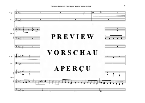 Product gallery: Page 8 of 11 Choral , , (trumpet in C, trombone + organ)