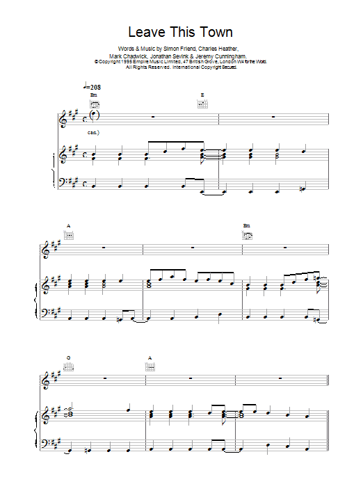 Produktgalerie: Seite 1 von 1 Leave This Town, The Levellers, Gesang, Gitarre, Klavier