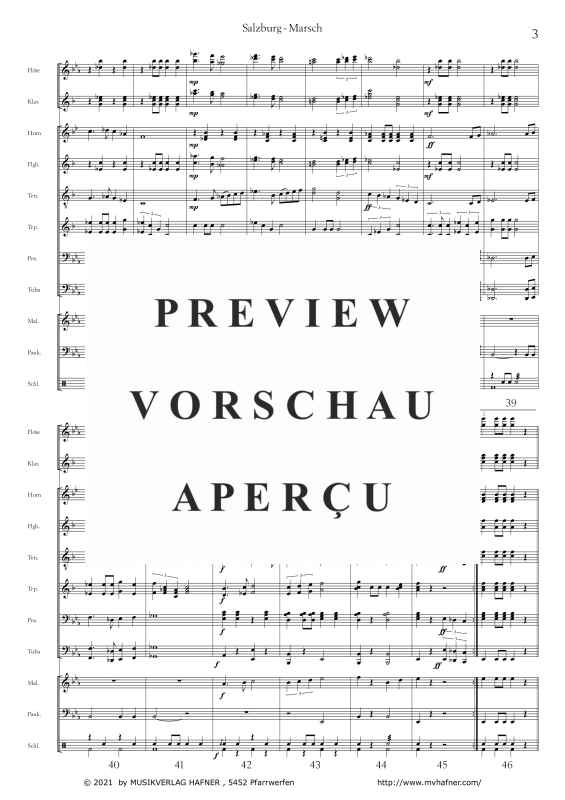 Product gallery: Page 8 of 11 Salzburg - Marsch, , (large wind orchestra)