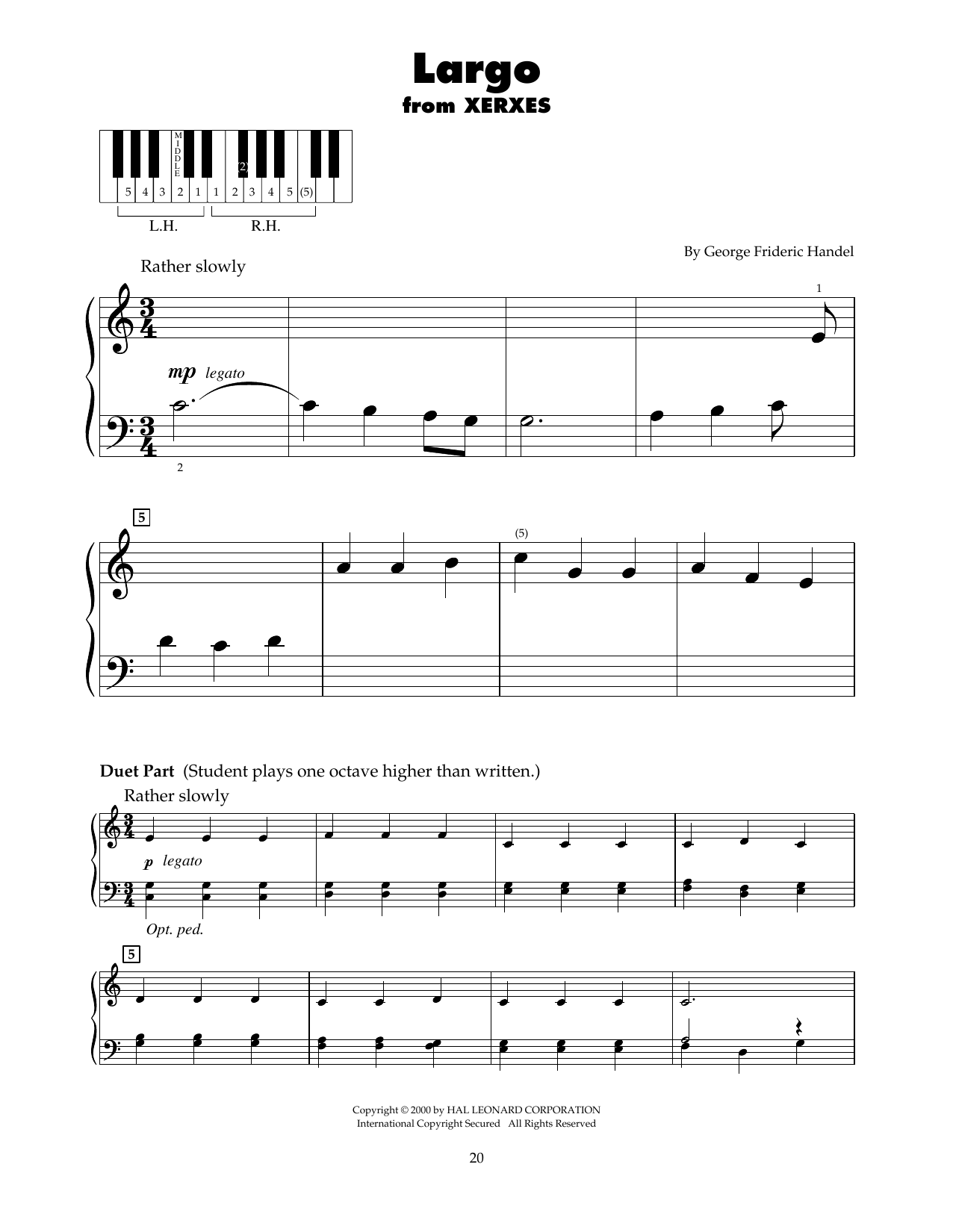 Produktbild zu: Largo (arr. Carol Klose)