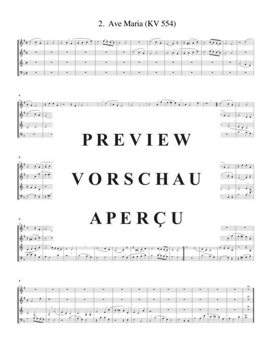 Produktgalerie: Seite 3 von 15 Vier Mozart Kanons, , (2xTrompete in B/C, Horn in F, Posaune)