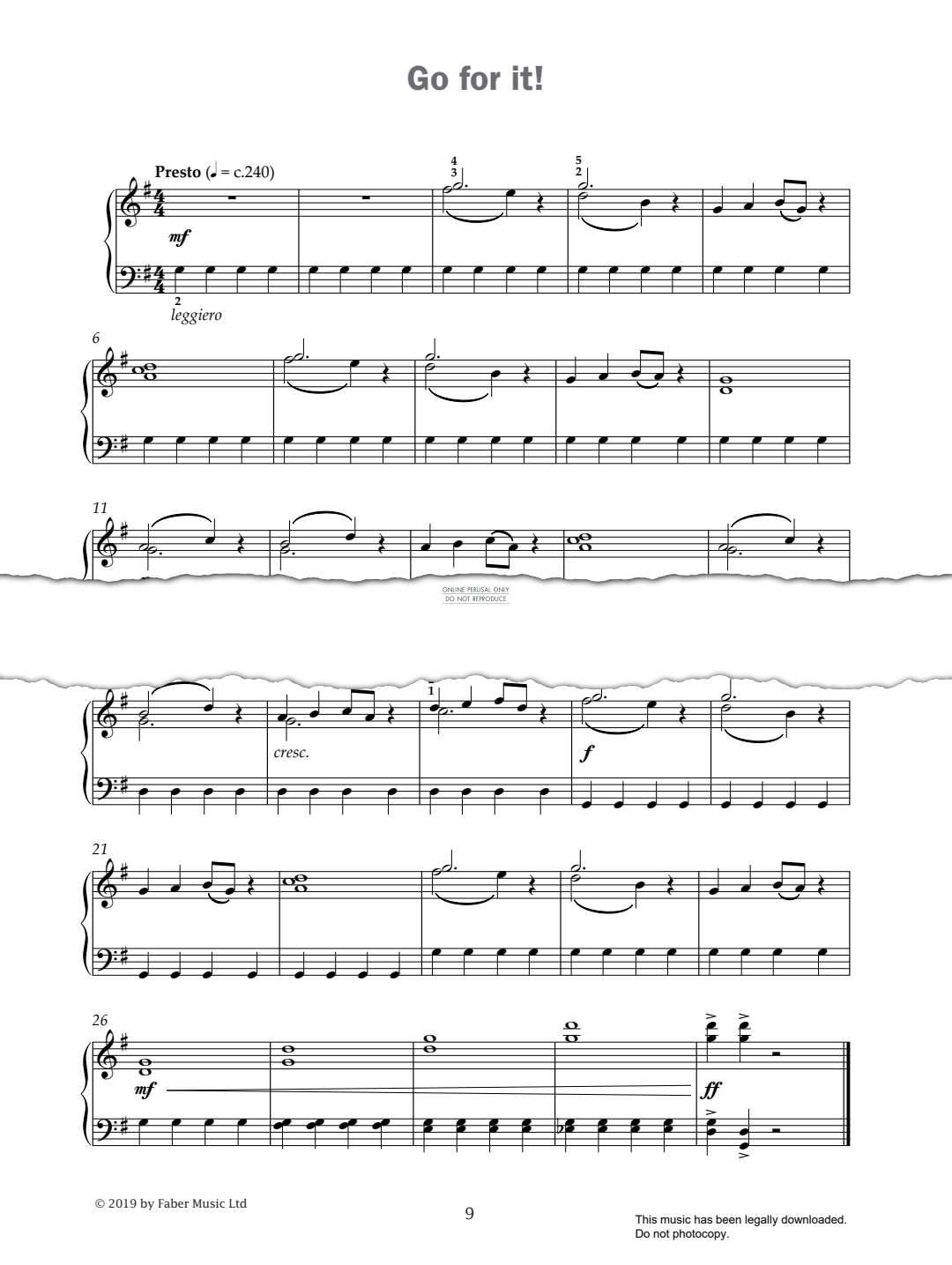 Produktgalerie: Seite 1 von 1 Go For It (from 'Improve Your Sight-Reading! A Piece a Week Piano Grade 5'), Paul Harris, Klavier