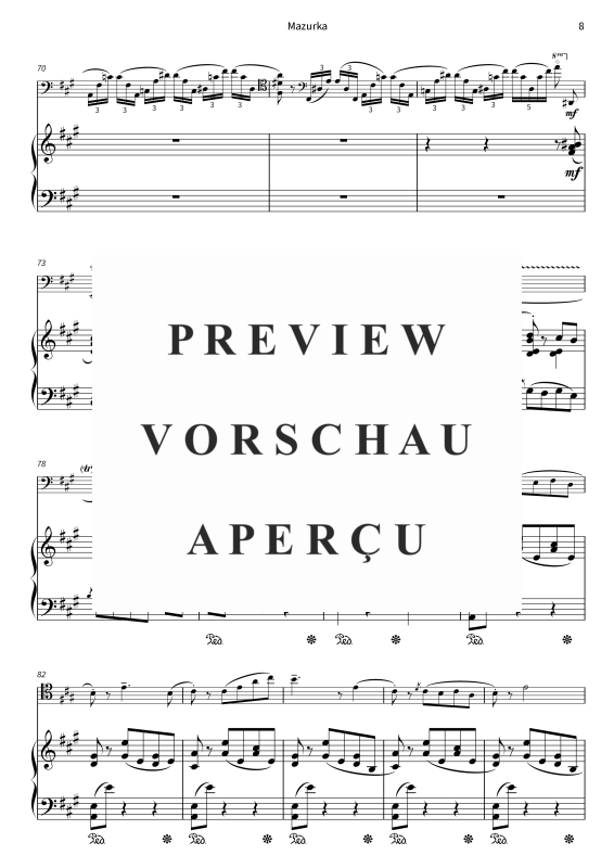 Produktgalerie: Seite 10 von 11 Quatre pièces op. 24 - Pièces de caractère romantiques pour violoncelle & piano - édition urtext, , Violoncello und Klavier