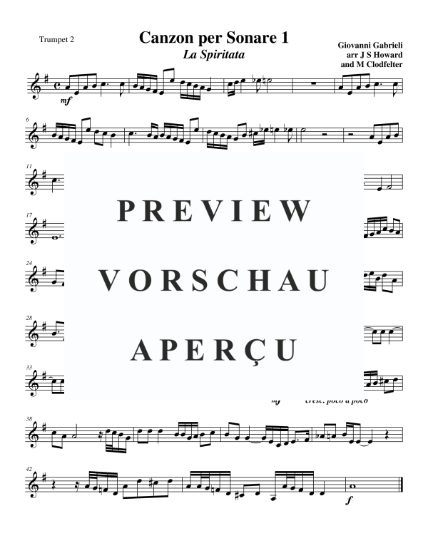 Product gallery: Page 8 of 10 Canzone per Sonare Nr. 1 - La Spiritata, , Trumpet Quartet