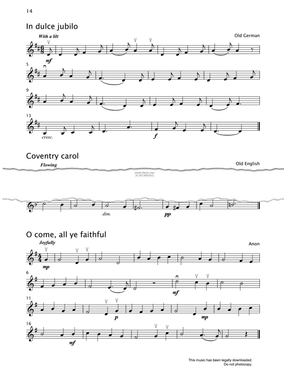 Produktgalerie: Seite 1 von 1 In Dulce Jubilo, Traditional, Violine
