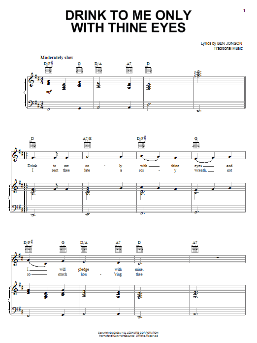 Produktbild zu: Drink To Me Only With Thine Eyes