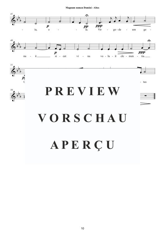 Produktgalerie: Seite 11 von 11 Magnum nomen Domini, , Gemischter Chor