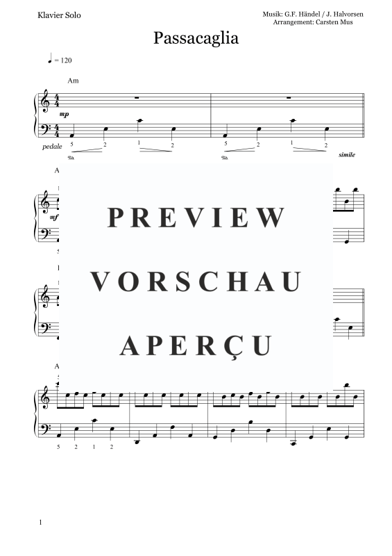Produktgalerie: Seite 2 von 6 Passacaglia, , Klavier Solo