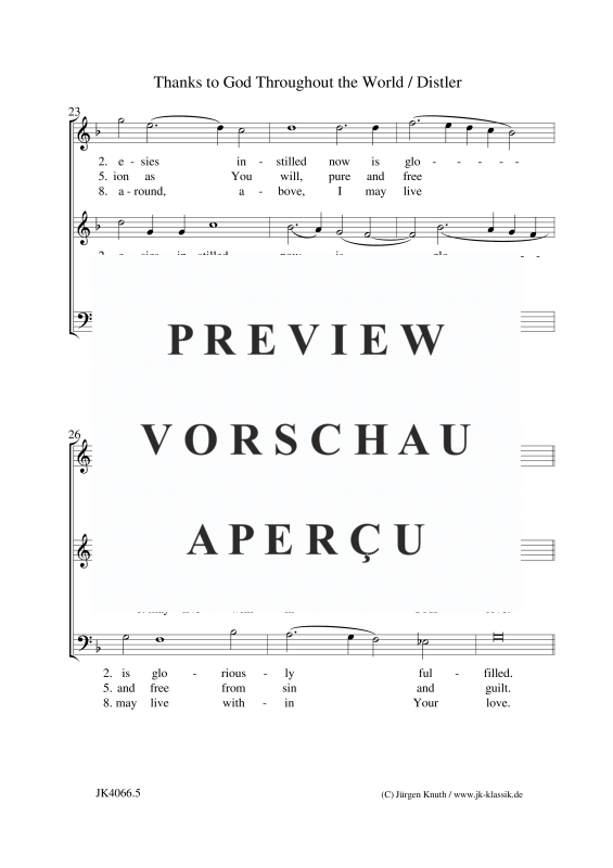 gallery: Thanks to God Throughout the World (The Year Cycle, Op. 5 No. 8), , (Gemischter Chor 3-st. SAT)