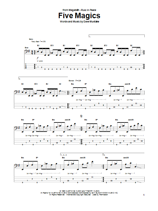 Produktgalerie: Seite 1 von 1 Five Magics, Megadeth
