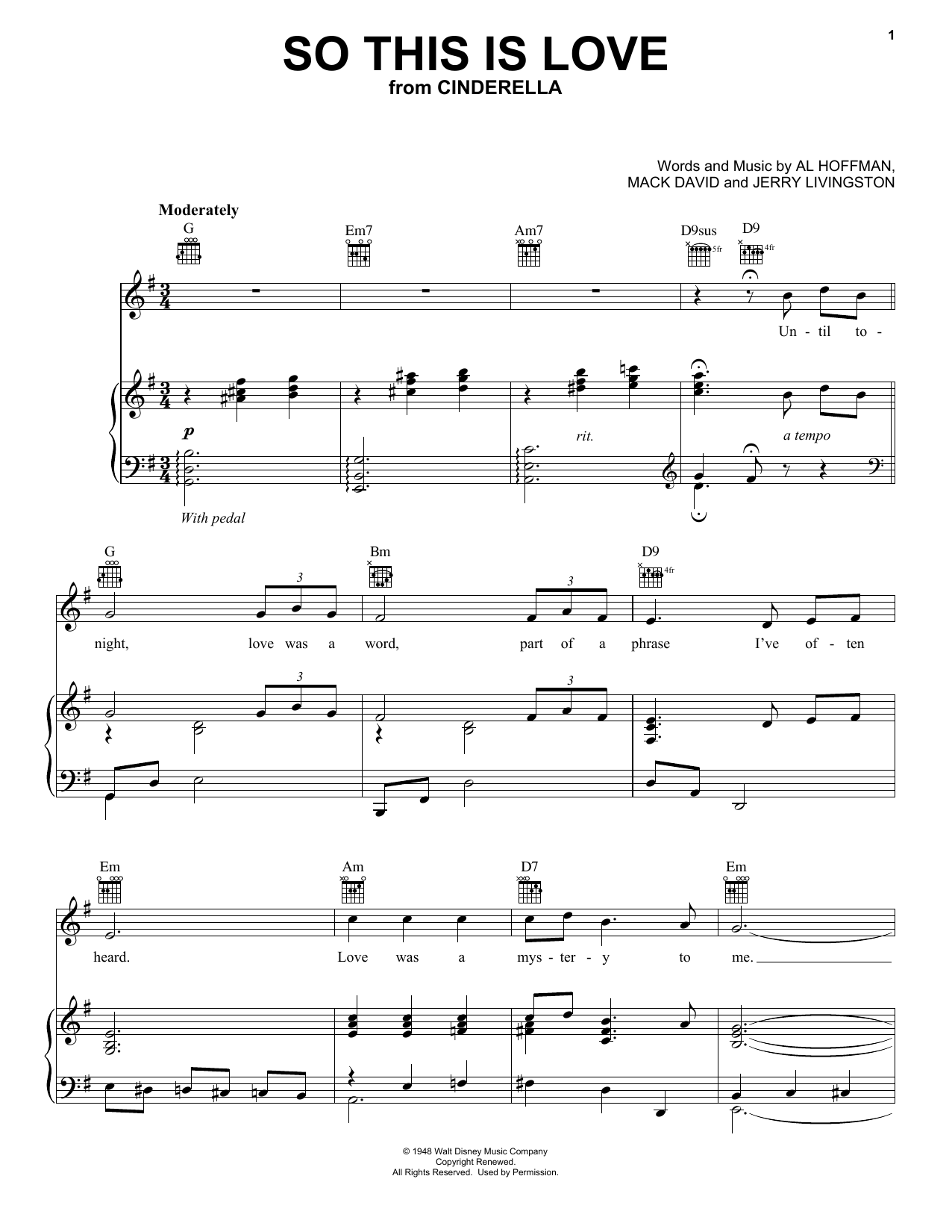 Produktbild zu: So This Is Love (from Cinderella)