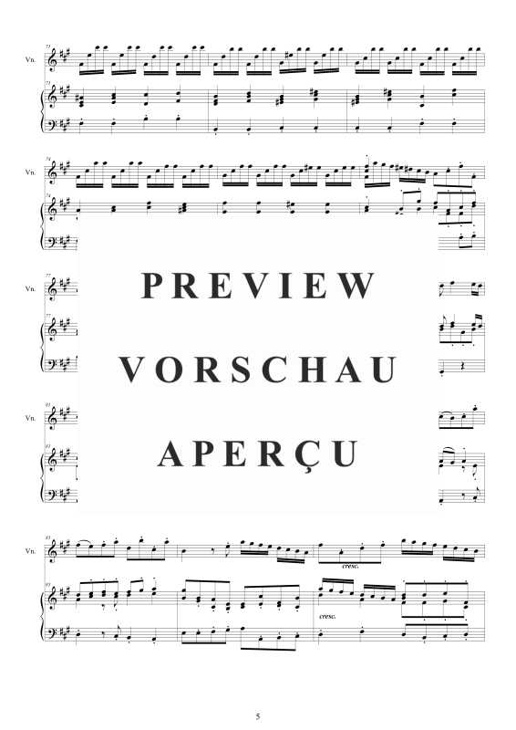 Produktgalerie: Seite 6 von 11 Violin Concerto No.4 in A-Dur Op.9, , Violine und Cembalo