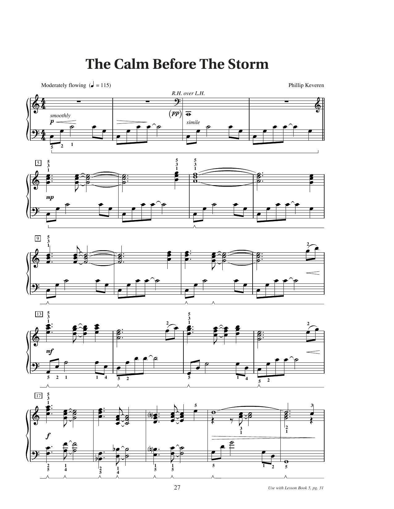 Produktgalerie: Seite 1 von 1 The Calm Before The Storm, Phillip Keveren, Klavier