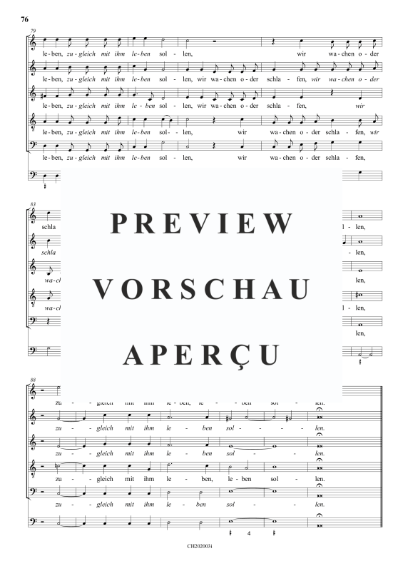 gallery: Gott hat uns nicht gesetzt zum Zorn, , (Gemischter Chor 6-stimmig)