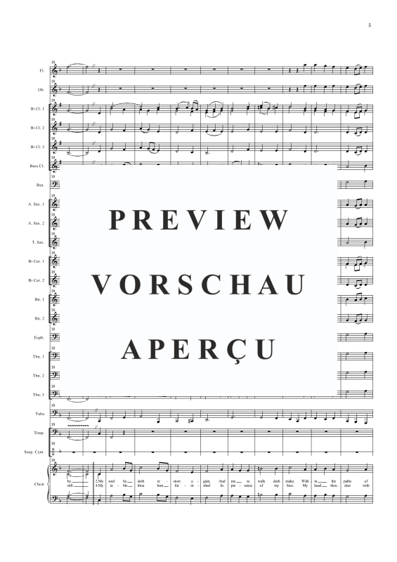 Produktgalerie: Seite 8 von 11 Der Herr ist mein Hirte, , Gemischter Chor und Concertband