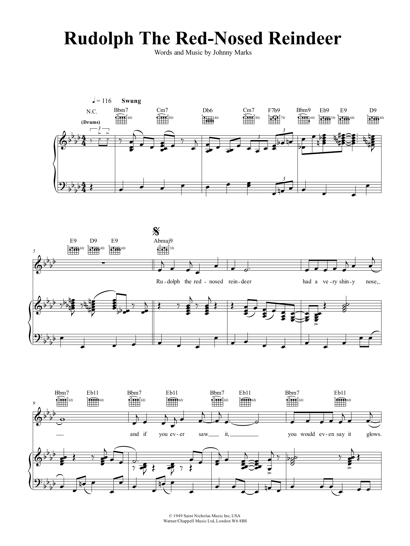 Produktgalerie: Seite 1 von 1 Rudolph The Red Nosed Reindeer, Ella Fitzgerald, Gesang, Gitarre, Klavier