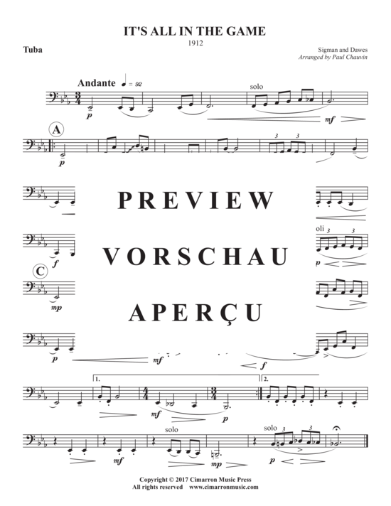 Produktgalerie: Seite 10 von 10 It´s All in the Game , , (Blechbläserquintett)