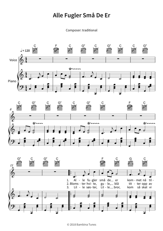 Produktbild zu: Alle Fugler Små De Ertraditional