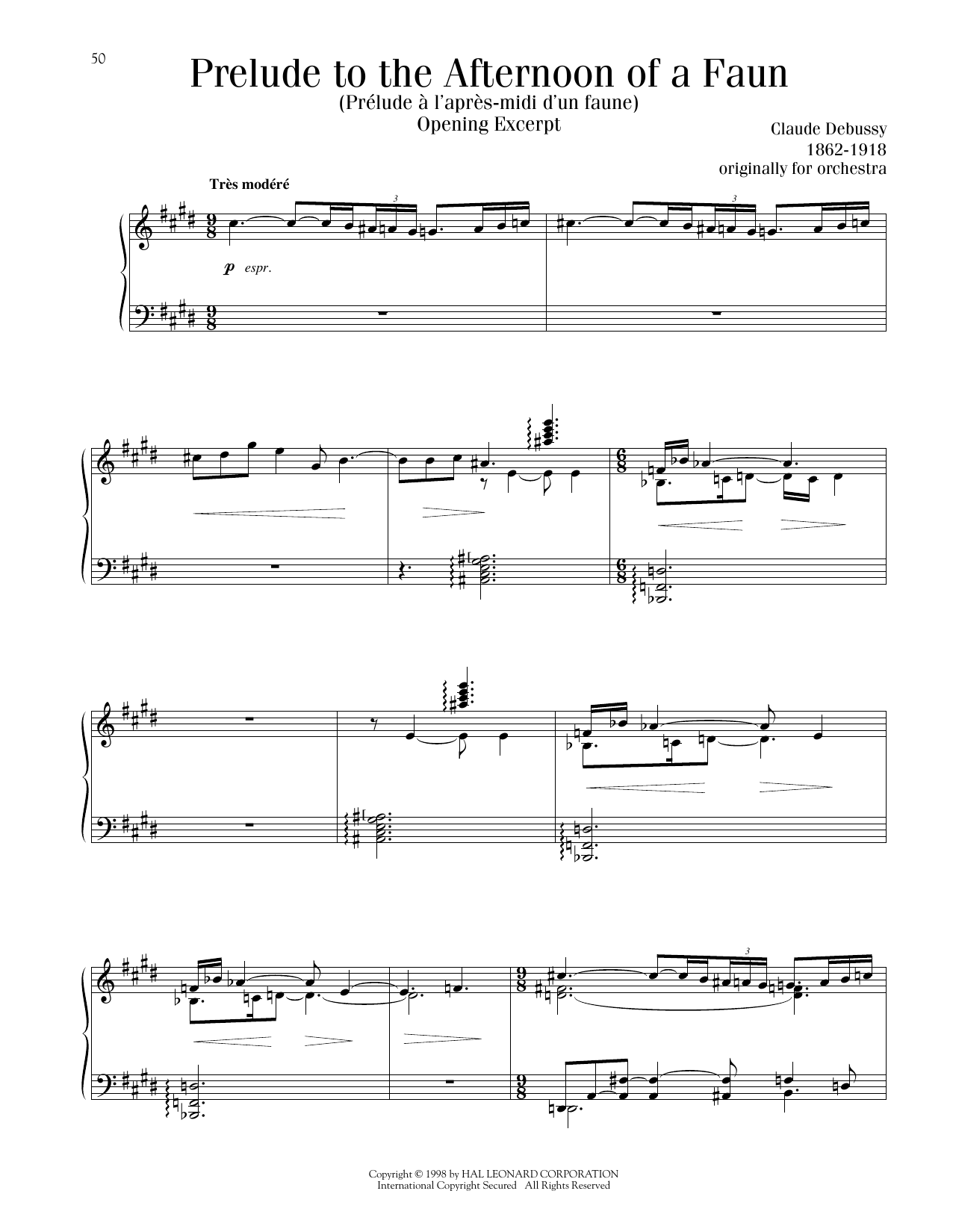 Produktbild zu: Prelude To The Afternoon Of A Faun