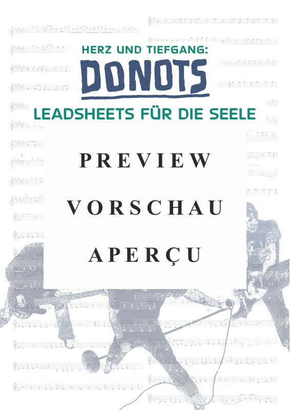 Produktgalerie: Seite 2 von 11 Herz und Tiefgang - Donots Leadsheets für die Seele, Donots, Gesang & Akkorde