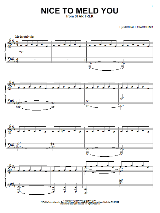 Product gallery: Page 1 of 1 Nice To Meld You, Michael Giacchino