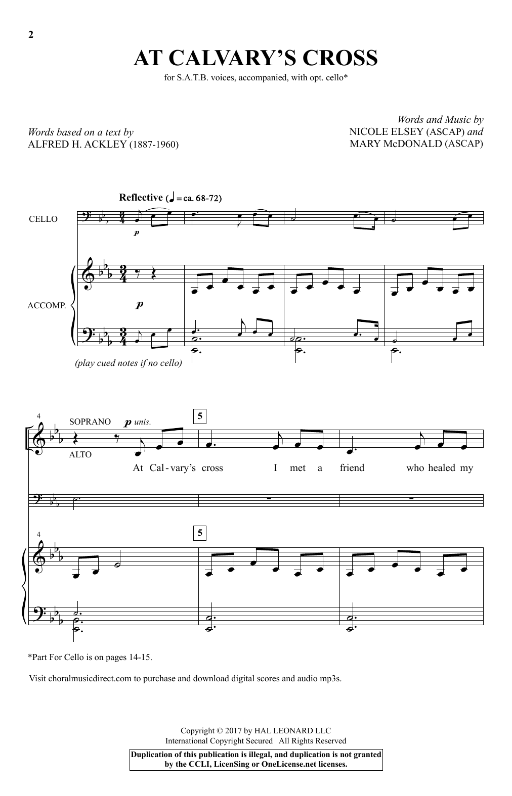 Produktbild zu: At Calvary's Cross