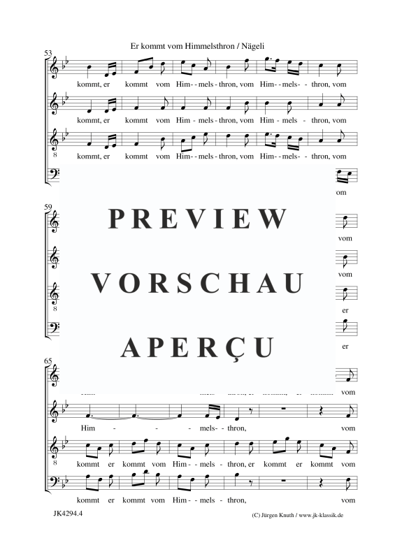 Produktgalerie: Seite 5 von 7 Er kommt vom Himmelsthron, , Gemischter Chor