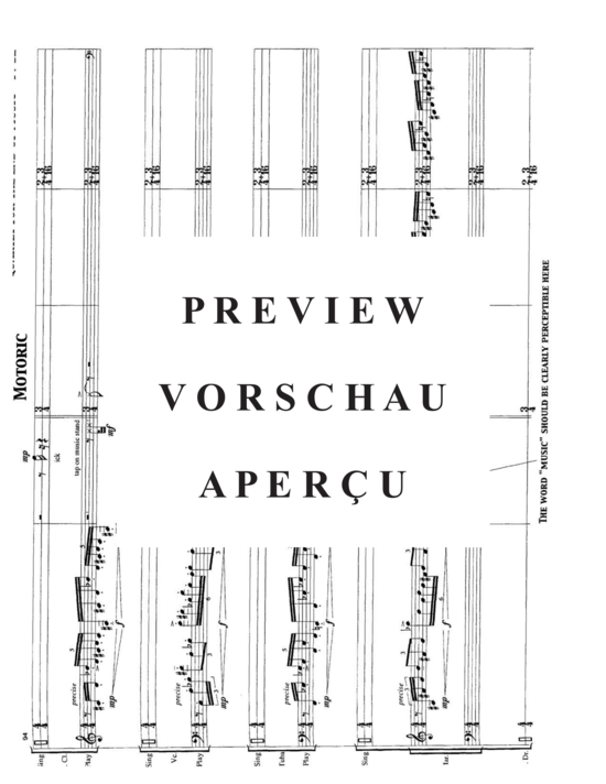 Produktgalerie: Seite 17 von 21 Quartet for the End of Music , , (Gemischtes Ensemble für Bass Klarinette, Violoncello, Tuba + Percussion)