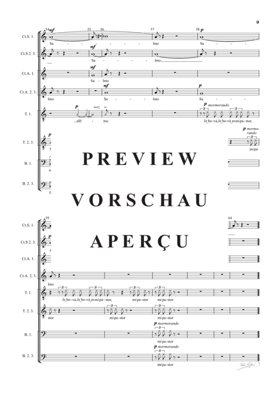 Produktgalerie: Seite 11 von 11 Salmo XXIII , , (Gemischter Chor 9-stimmig)