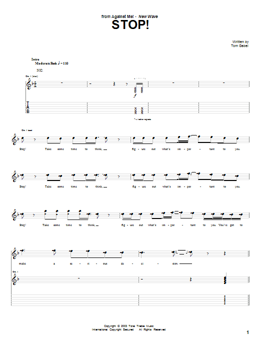 Product gallery: Page 1 of 1 Stop!, Against Me!