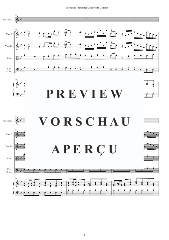 Produktgalerie: Seite 8 von 11 Recorder Concerto in G minor, , Altblockflöte und Kammerorchester