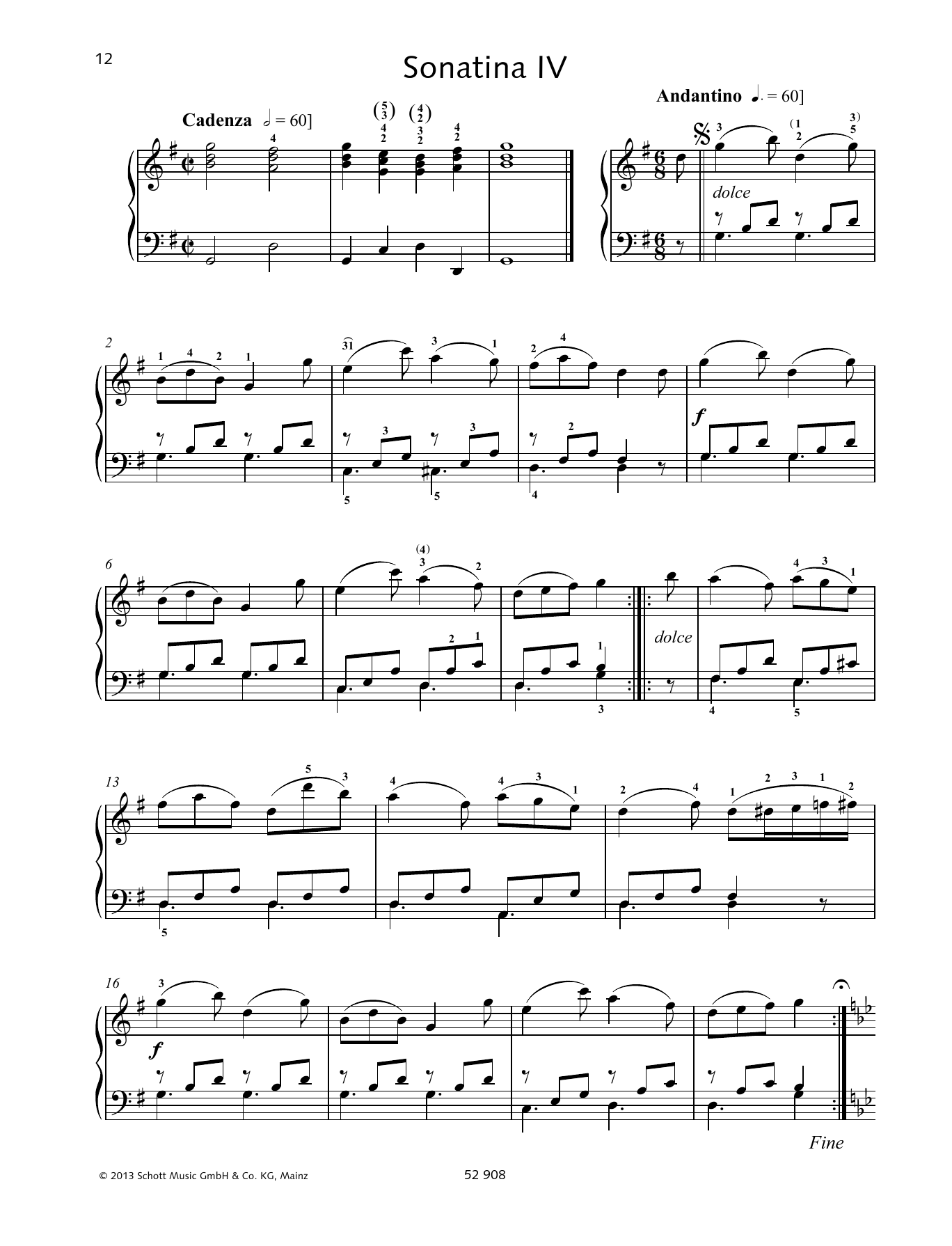 Produktbild zu: Sonatina IV