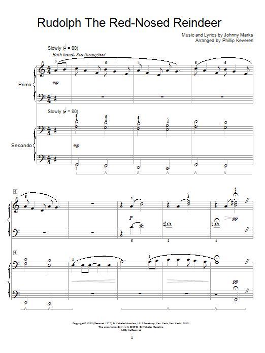 Product picture to: Rudolph The Red-Nosed Reindeer (arr. Phillip Keveren)