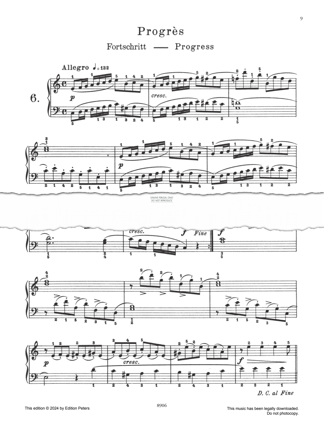 Produktbild zu: Progrès Op. 100 No. 6