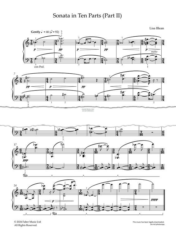 Produktgalerie: Seite 1 von 1 Sonata in Ten Parts (Part II), Lisa Illean, Klavier