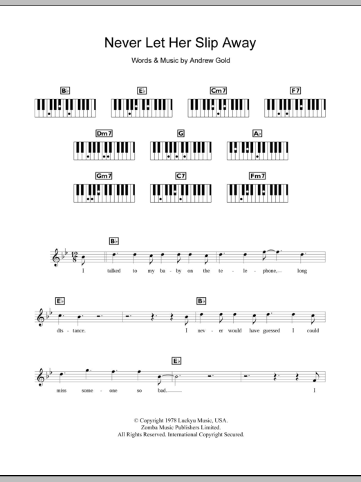 Produktbild zu: Never Let Her Slip Away