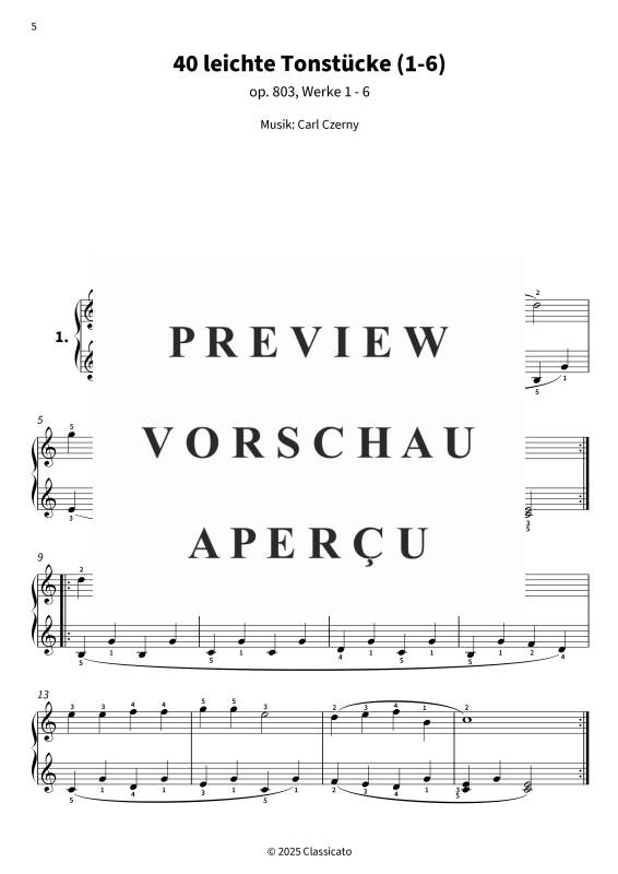 Produktgalerie: Seite 7 von 11 40 leichte Tonstücke, , Klavier Solo