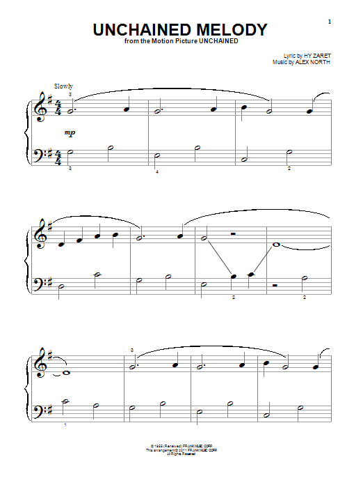 Produktgalerie: Seite 1 von 1 Unchained Melody, The Righteous Brothers, Klavier