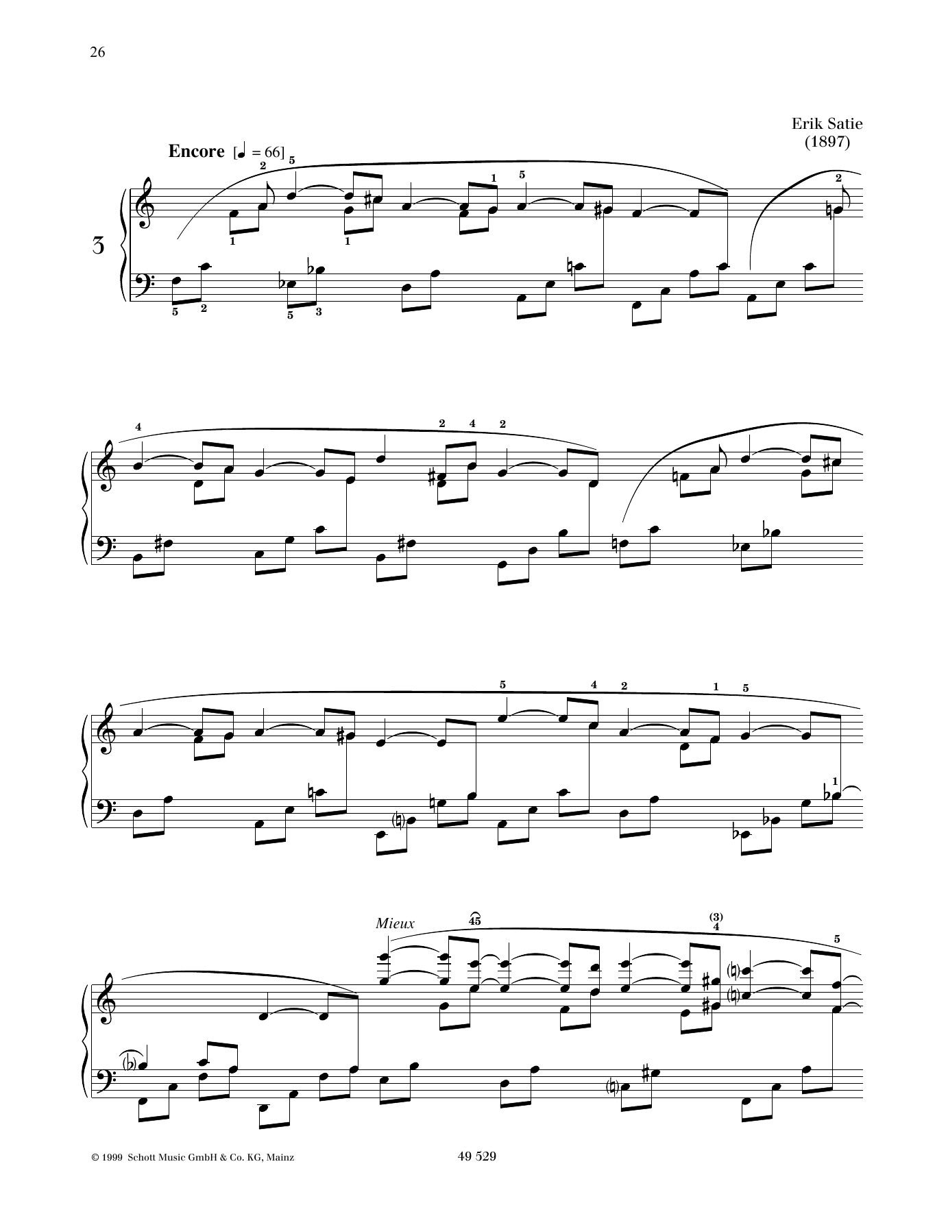 Product gallery: Page 1 of 1 Danse de travers No. 3, Erik Satie