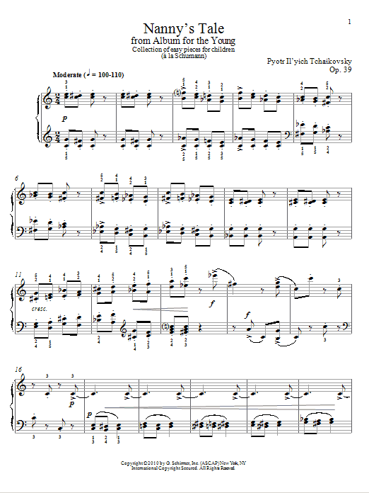 Product gallery: Page 1 of 1 Nanny's Tale, Pyotr Il'yich Tchaikovsky