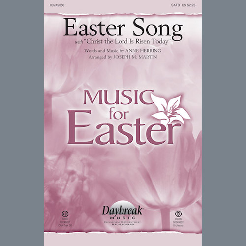 cover: Easter Song (with Christ The Lord Is Risen Today), Joseph M. Martin, Chor