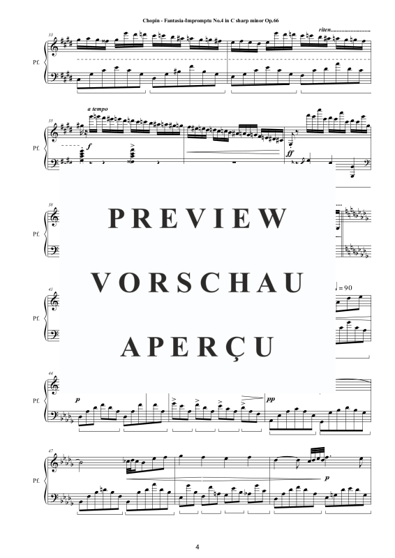 Produktgalerie: Seite 5 von 9 Fantasia-Impromptu Cis-Moll Op. 66, , Klavier Solo