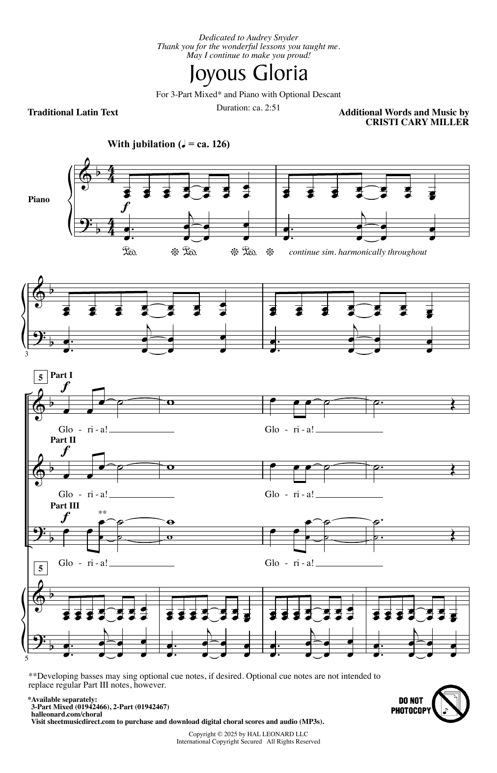 Produktgalerie: Seite 1 von 1 Joyous Gloria, Cristi Cary Miller, Chor
